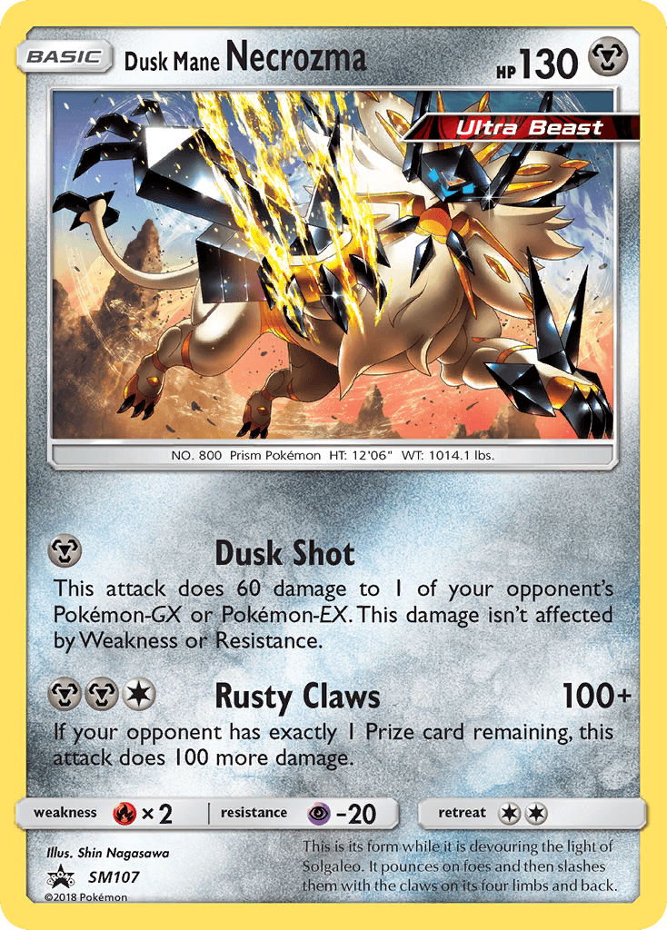 Dusk Mane Necrozma — SM Black Star Promos #SM107