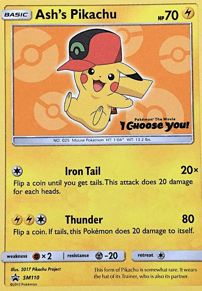 Ash's Pikachu — SM Black Star Promos #SM110