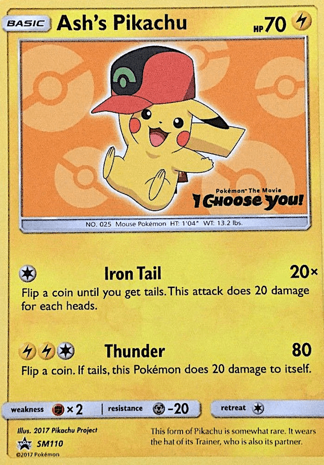 Ash's Pikachu — SM Black Star Promos #SM110