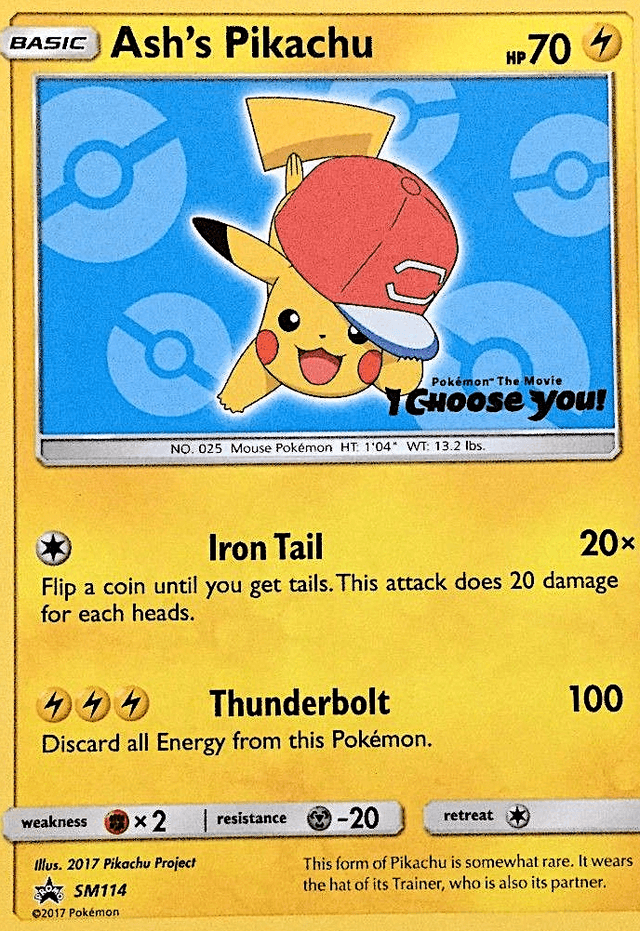 Ash's Pikachu — SM Black Star Promos #SM114