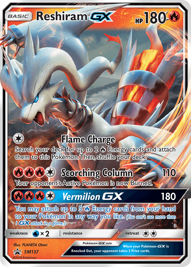 Reshiram-GX — SM Black Star Promos #SM137