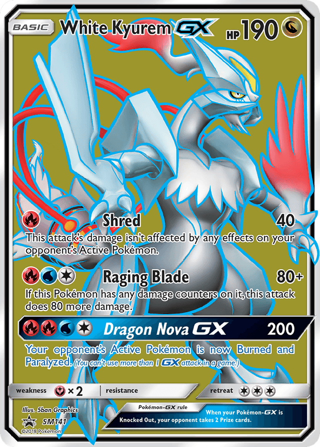 White Kyurem-GX — SM Black Star Promos #SM141