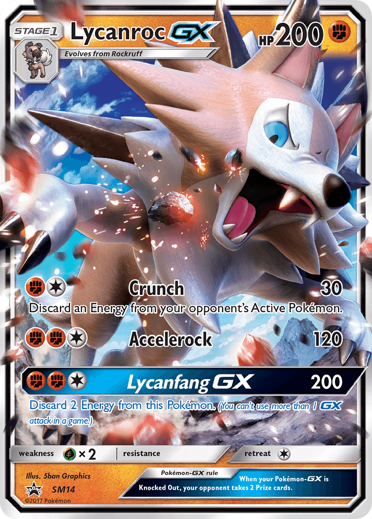 Lycanroc-GX — SM Black Star Promos #SM14