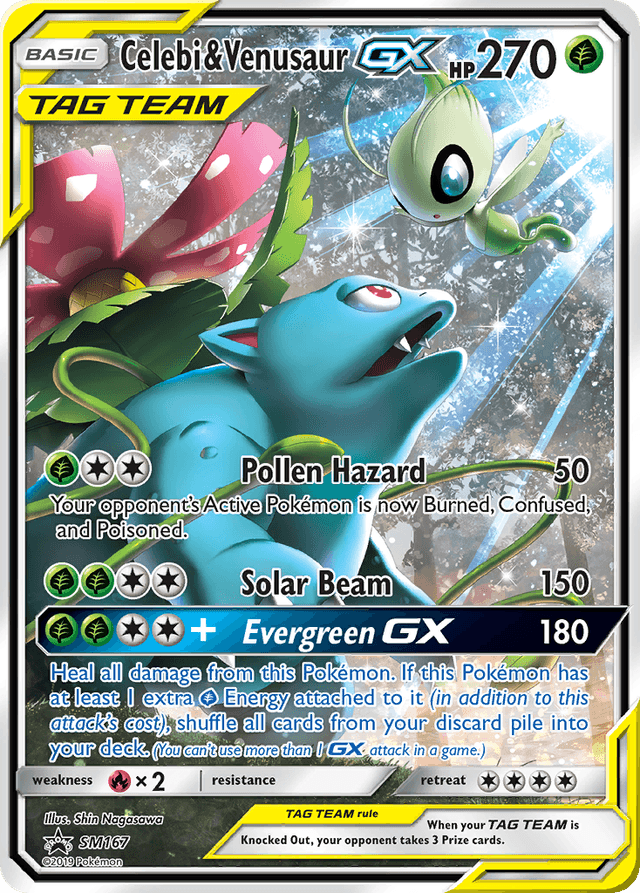 Celebi & Venusaur-GX — SM Black Star Promos #SM167