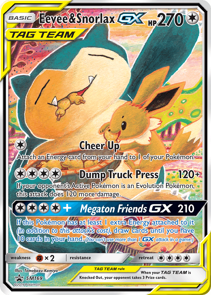 Eevee & Snorlax-GX — SM Black Star Promos #SM169