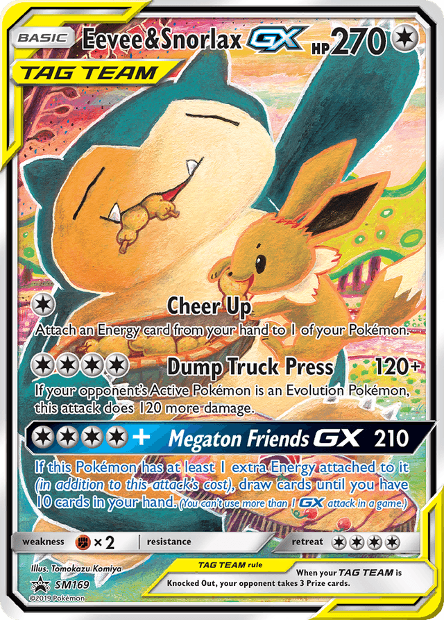 Eevee & Snorlax-GX — SM Black Star Promos #SM169