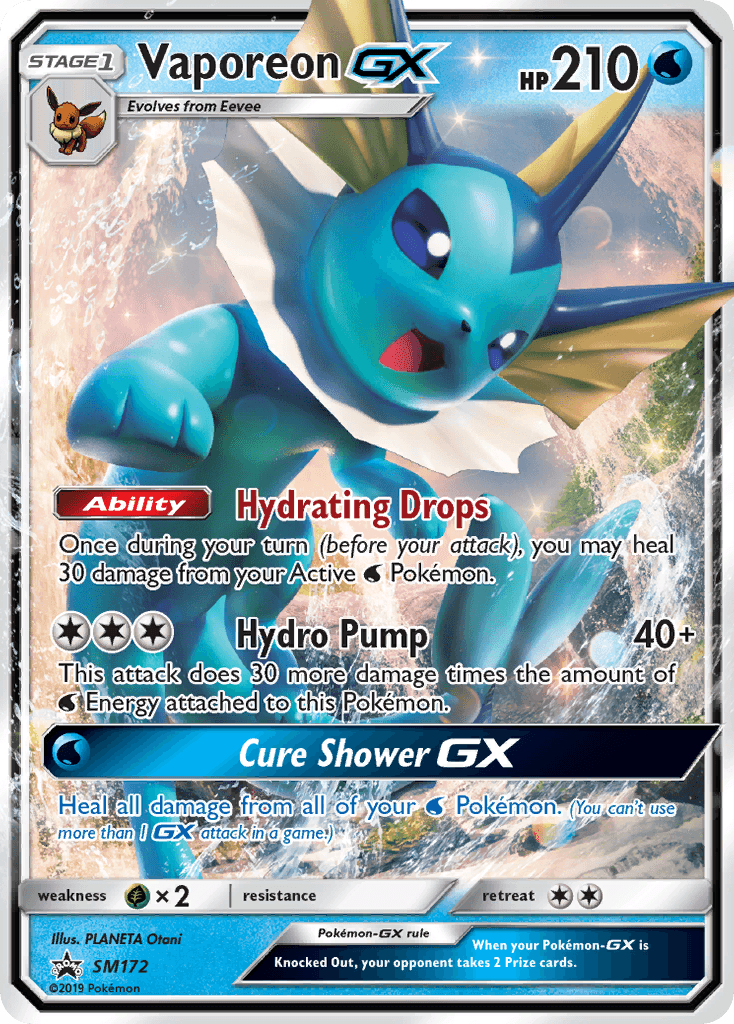 Vaporeon-GX — SM Black Star Promos #SM172