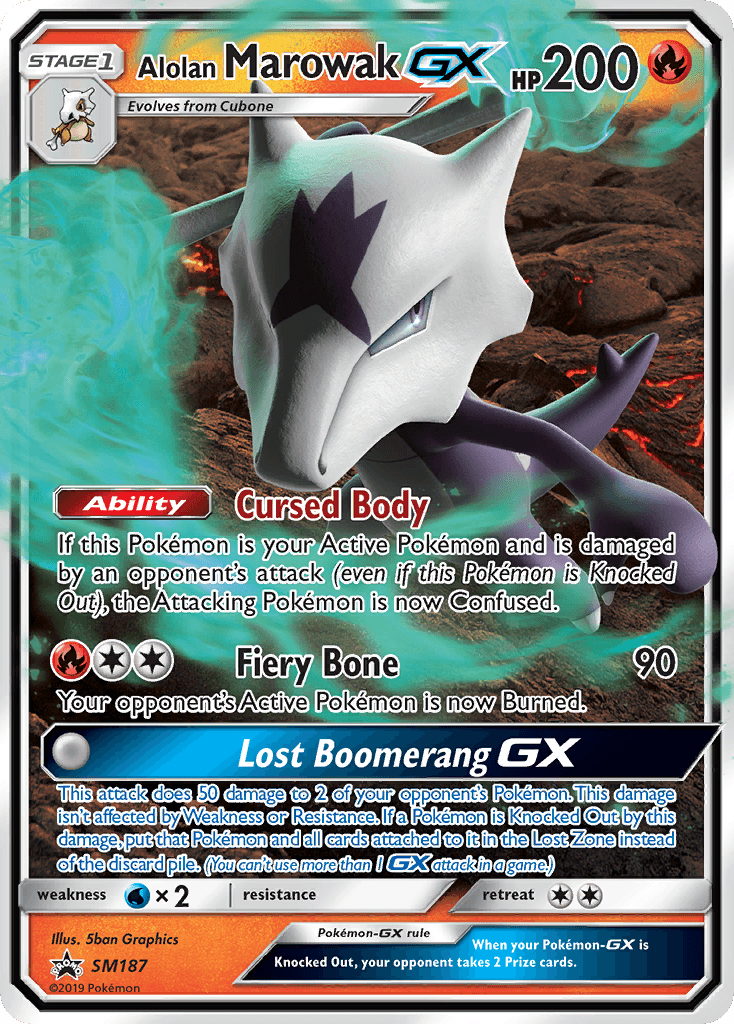 Alolan Marowak-GX — SM Black Star Promos #SM187