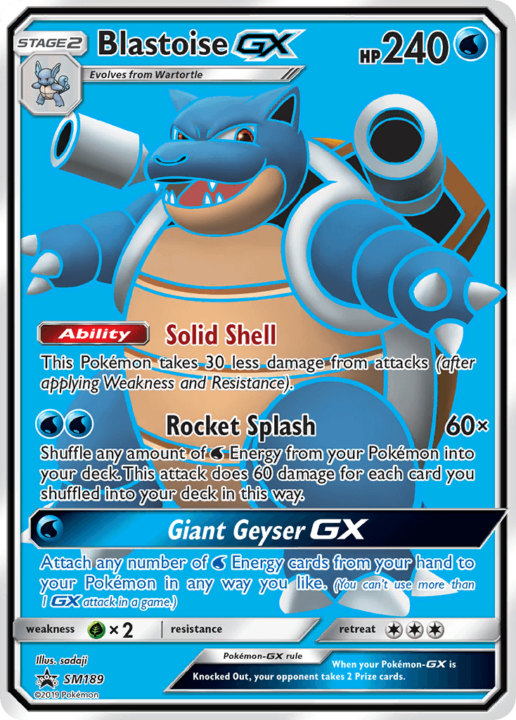 Blastoise-GX — SM Black Star Promos #SM189