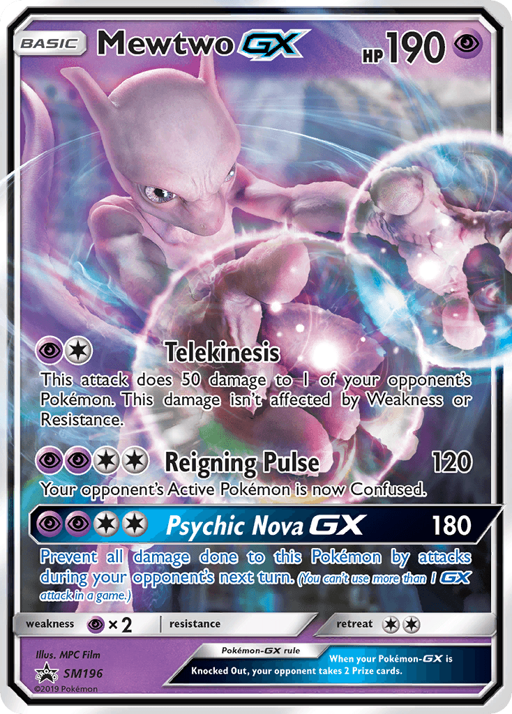 Mewtwo-GX — SM Black Star Promos #SM196
