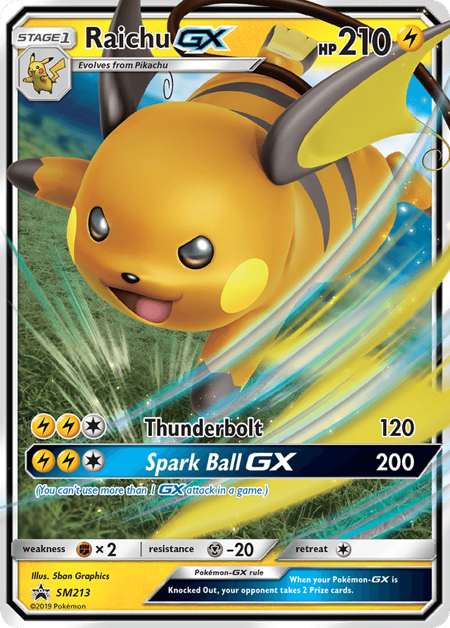 Raichu-GX — SM Black Star Promos #SM213
