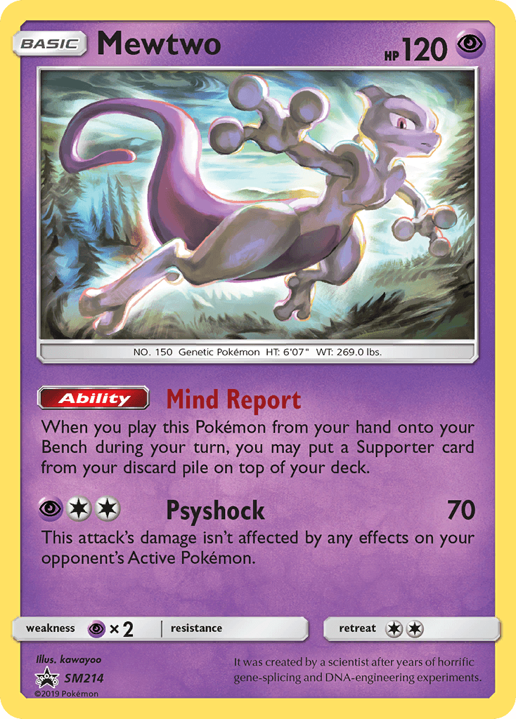 Mewtwo — SM Black Star Promos #SM214