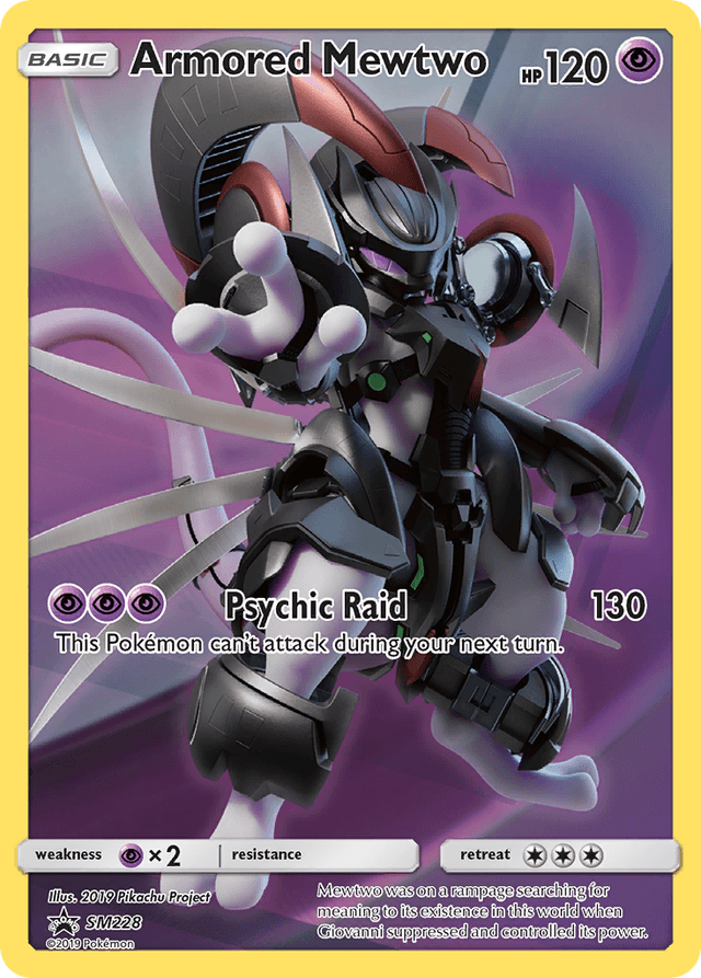 Armored Mewtwo — SM Black Star Promos #SM228