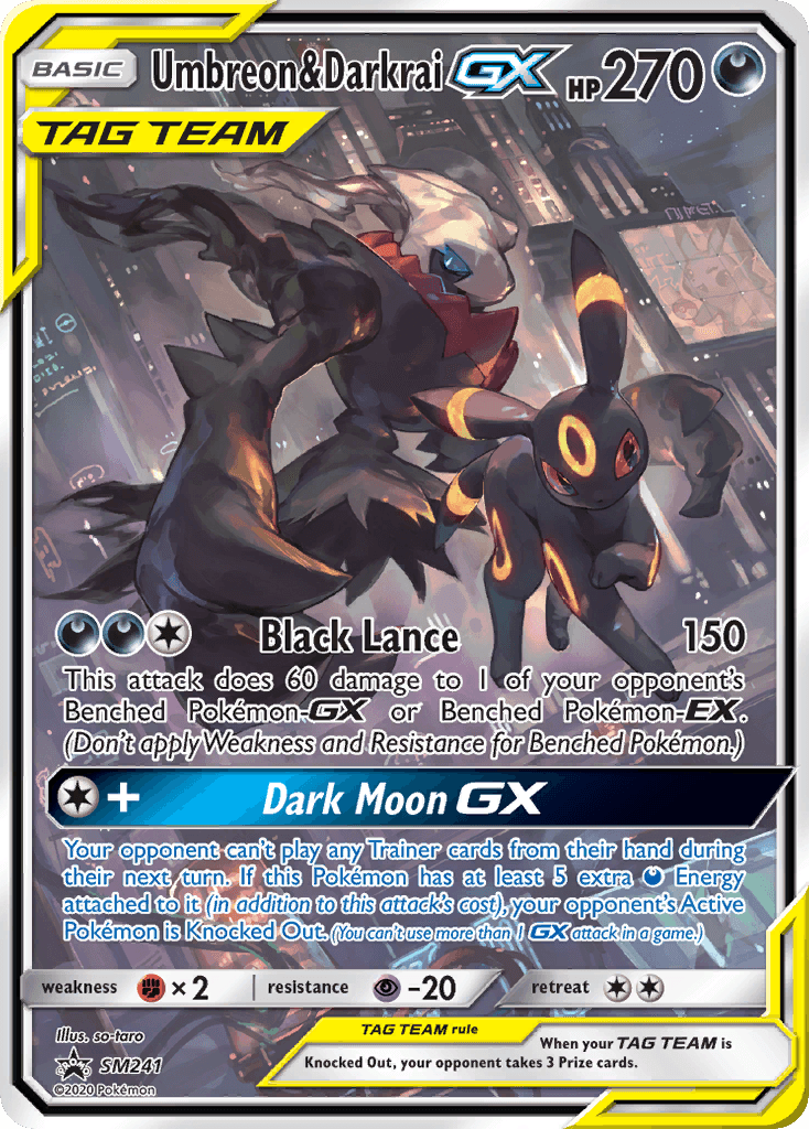 Umbreon & Darkrai-GX — SM Black Star Promos #SM241