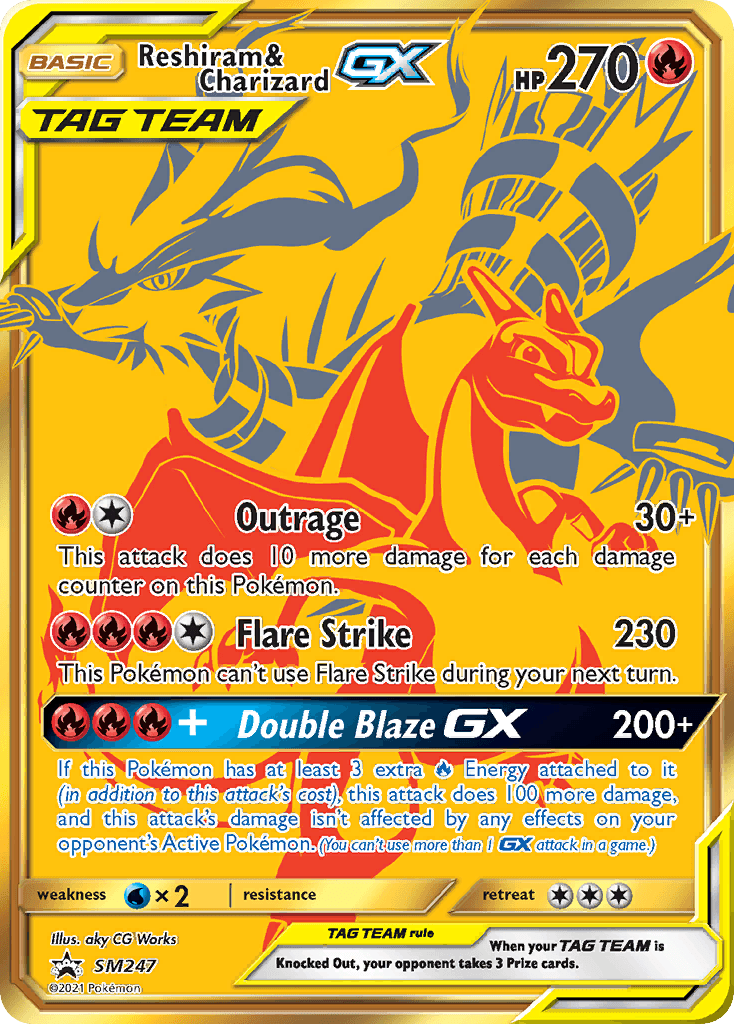 Reshiram & Charizard-GX — SM Black Star Promos #SM247
