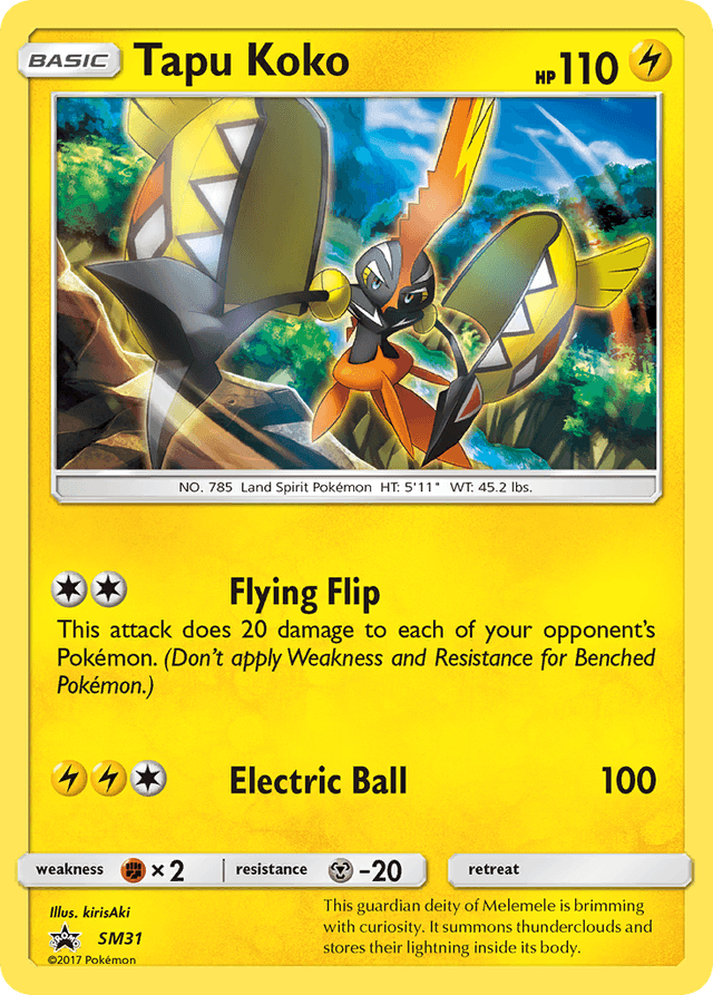 Tapu Koko — SM Black Star Promos #SM31