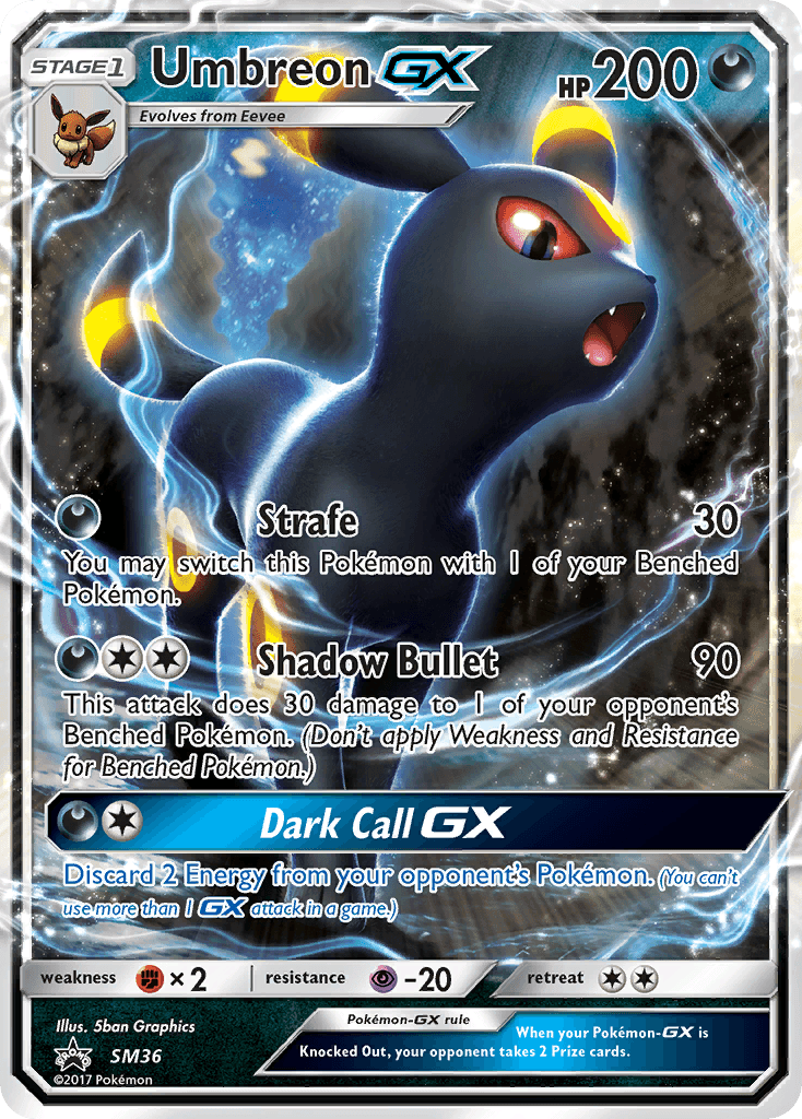 Umbreon-GX — SM Black Star Promos #SM36