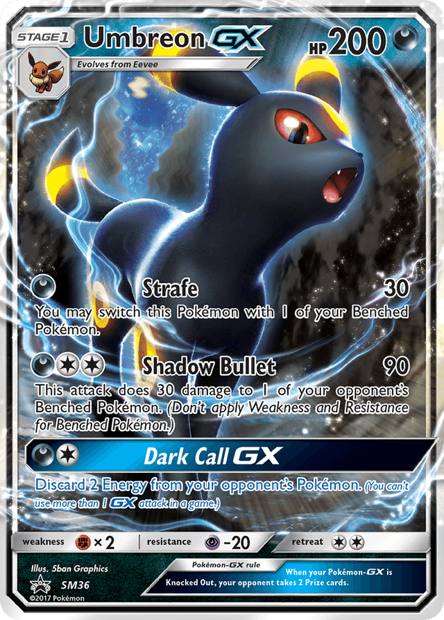 Umbreon-GX — SM Black Star Promos #SM36
