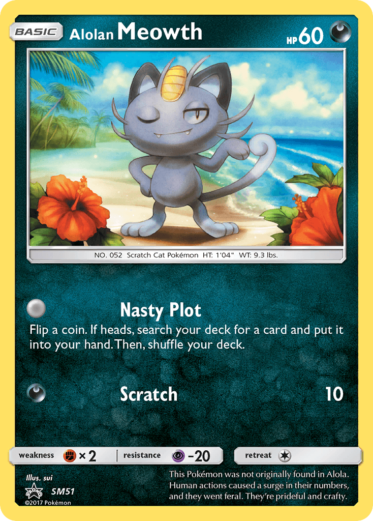 Alolan Meowth — SM Black Star Promos #SM51