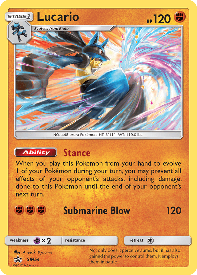 Lucario — SM Black Star Promos #SM54