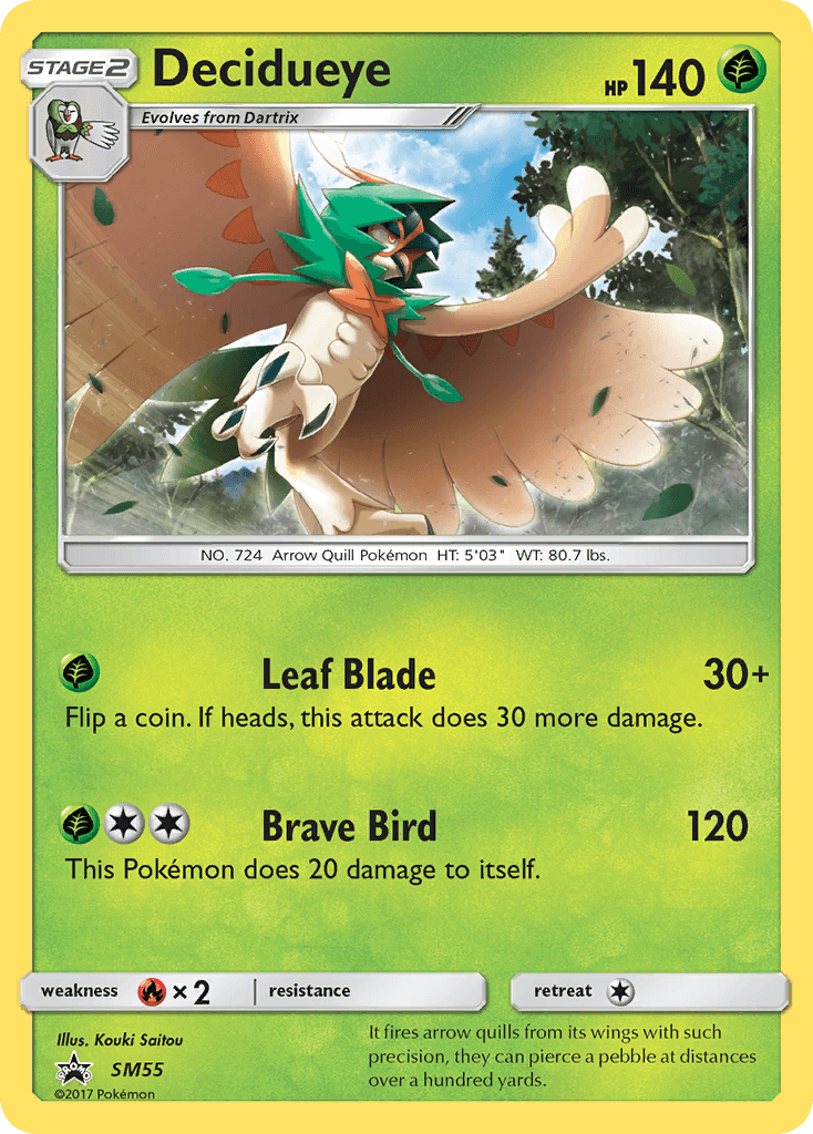 Decidueye — SM Black Star Promos #SM55