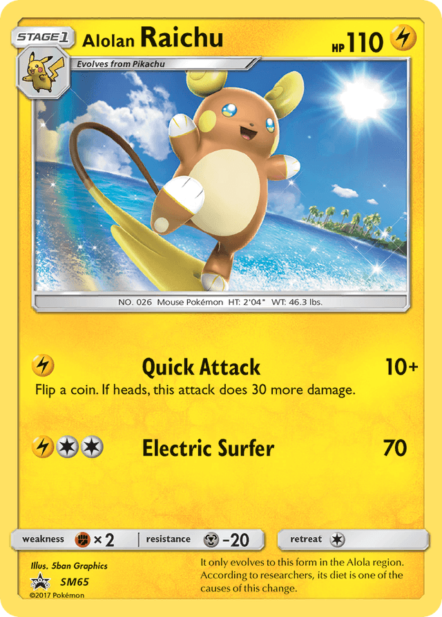 Alolan Raichu — SM Black Star Promos #SM65