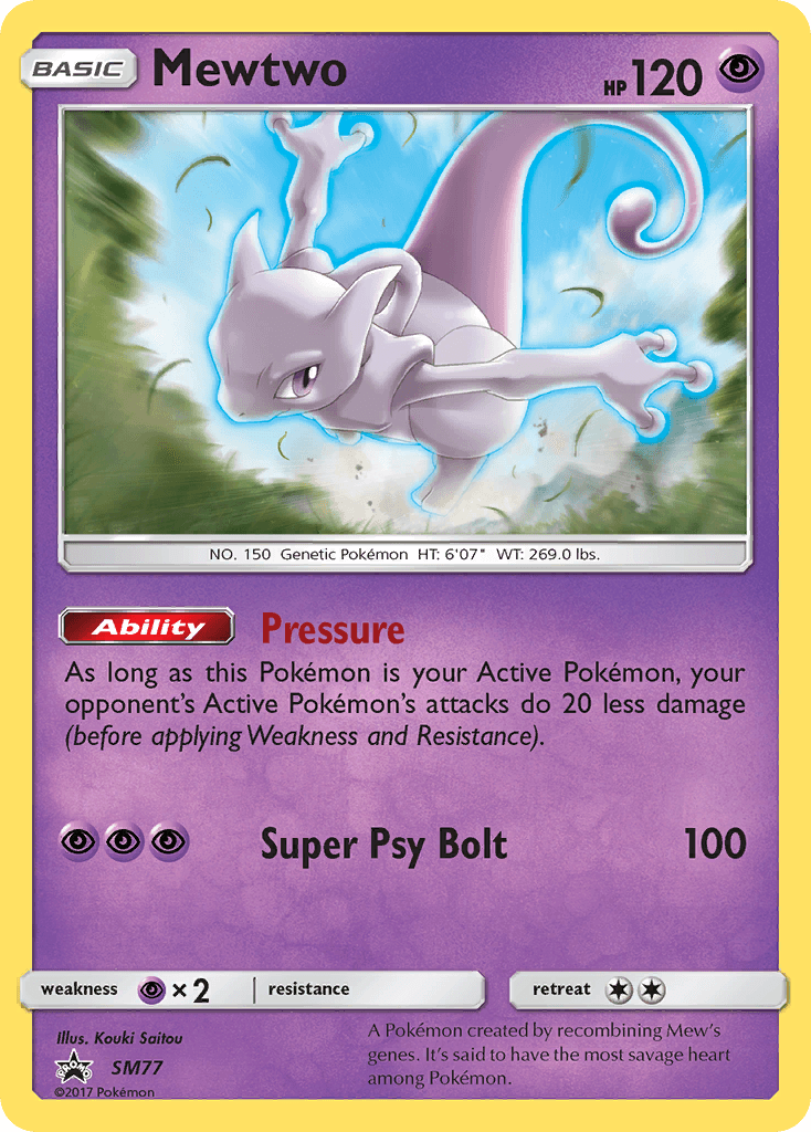 Mewtwo — SM Black Star Promos #SM77