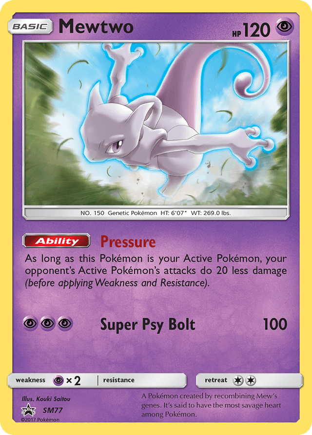 Mewtwo — SM Black Star Promos #SM77