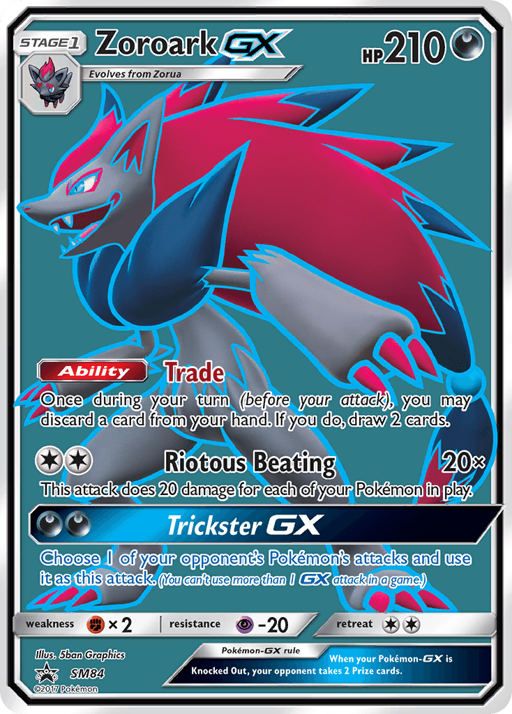 Zoroark-GX — SM Black Star Promos #SM84
