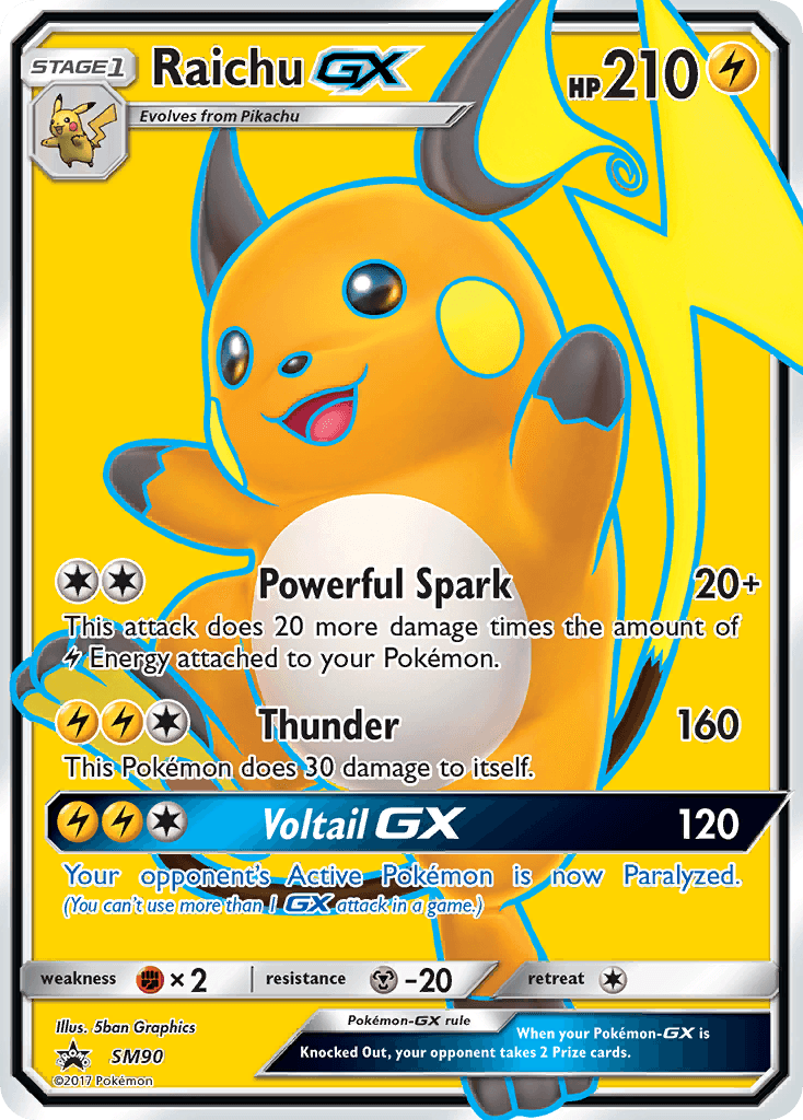 Raichu-GX — SM Black Star Promos #SM90