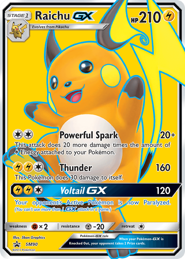 Raichu-GX — SM Black Star Promos #SM90