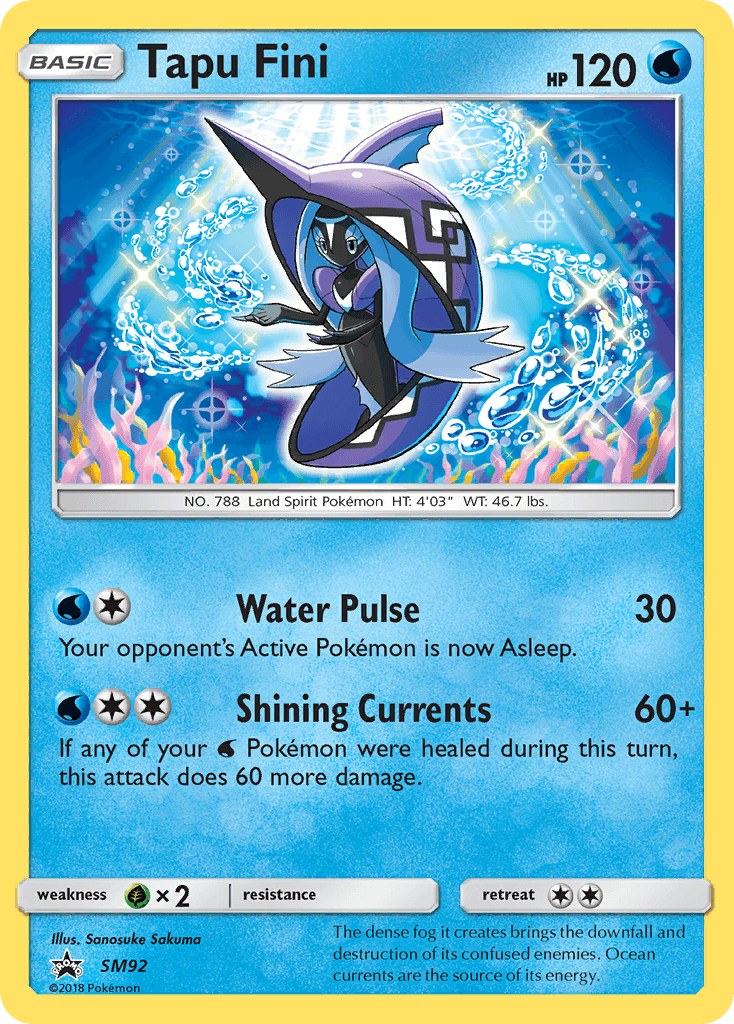 Tapu Fini — SM Black Star Promos #SM92