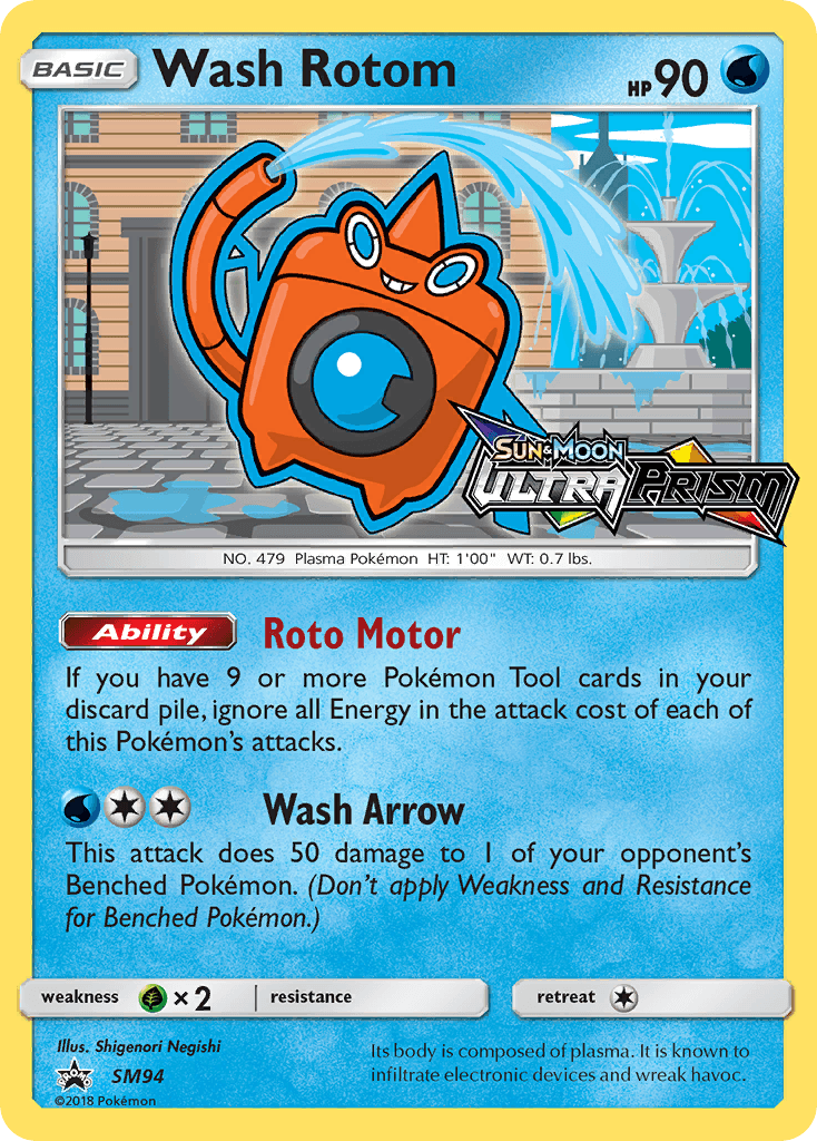 Wash Rotom — SM Black Star Promos #SM94