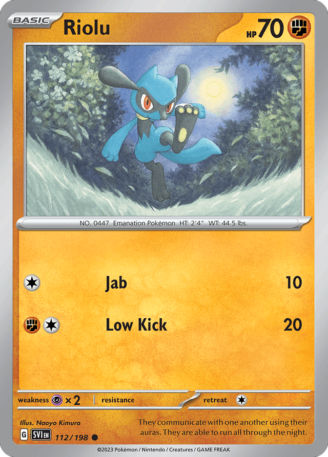 Riolu — Scarlet & Violet #112