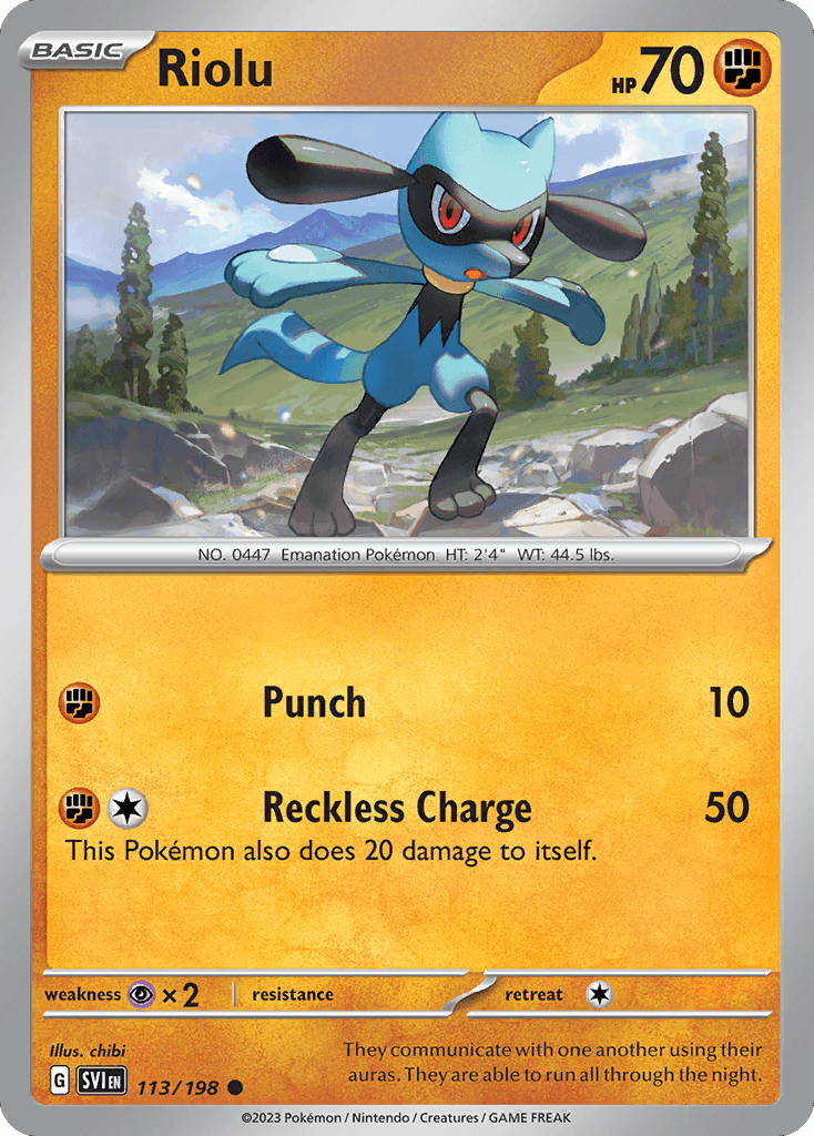 Riolu — Scarlet & Violet #113