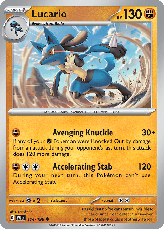 Lucario — Scarlet & Violet #114