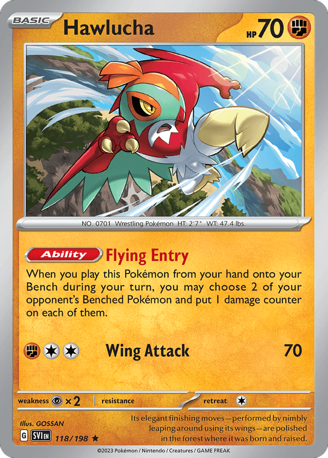 Hawlucha — Scarlet & Violet #118