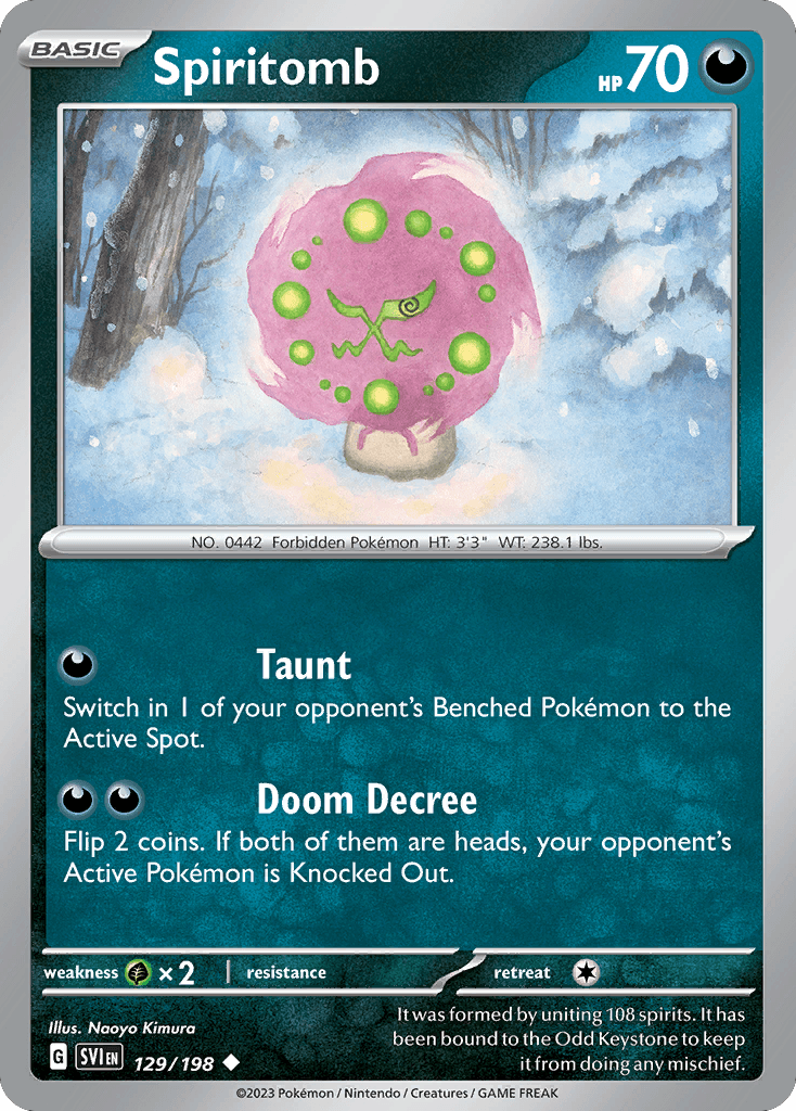 Spiritomb — Scarlet & Violet #129