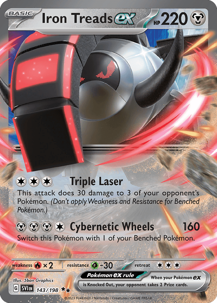 Iron Treads ex — Scarlet & Violet #143