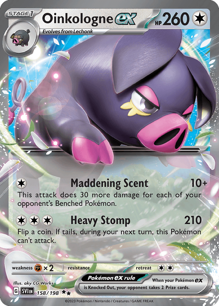 Oinkologne ex — Scarlet & Violet #158