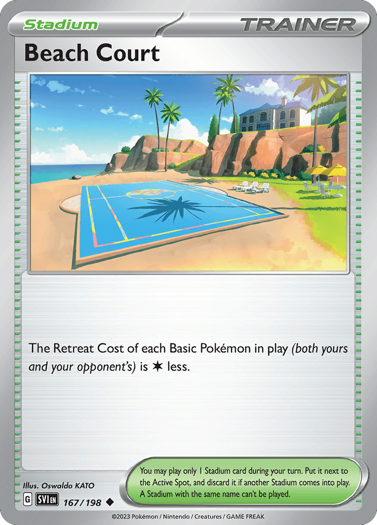 Beach Court — Scarlet & Violet #167