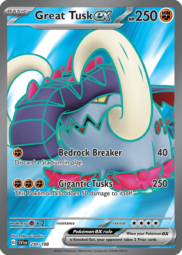 Great Tusk ex — Scarlet & Violet #230