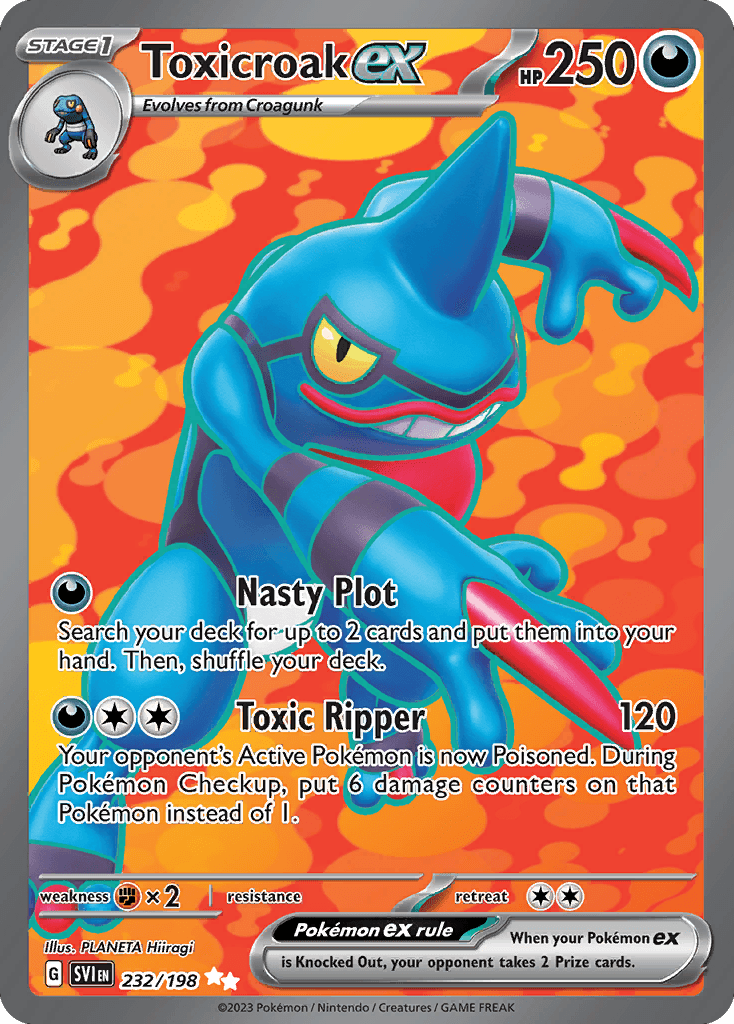 Toxicroak ex — Scarlet & Violet #232