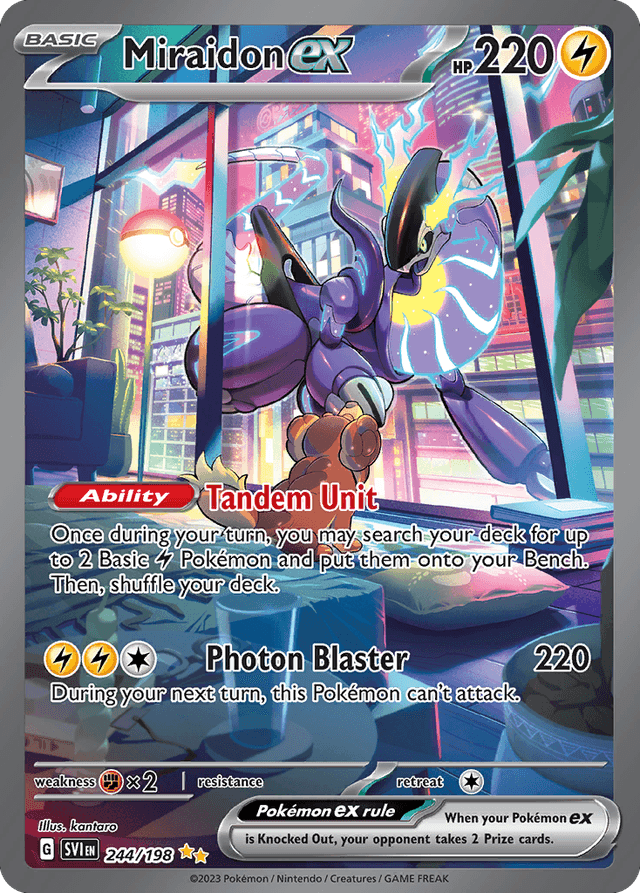 Miraidon ex — Scarlet & Violet #244