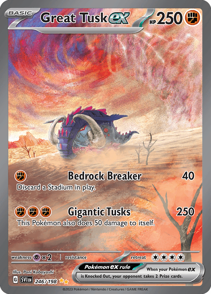 Great Tusk ex — Scarlet & Violet #246