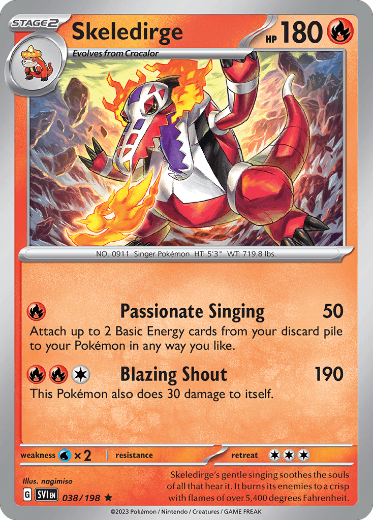 Skeledirge — Scarlet & Violet #38