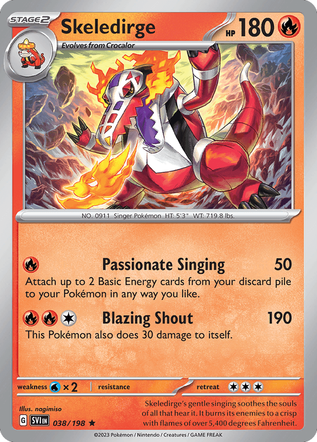 Skeledirge — Scarlet & Violet #38