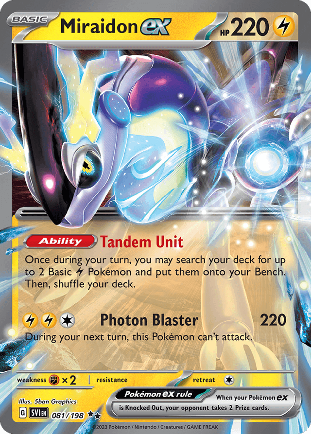 Miraidon ex — Scarlet & Violet #81