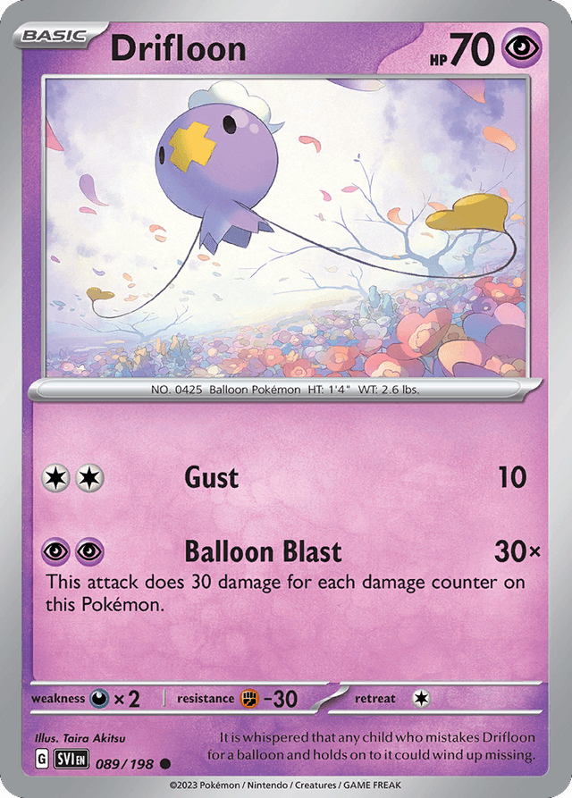 Drifloon — Scarlet & Violet #89