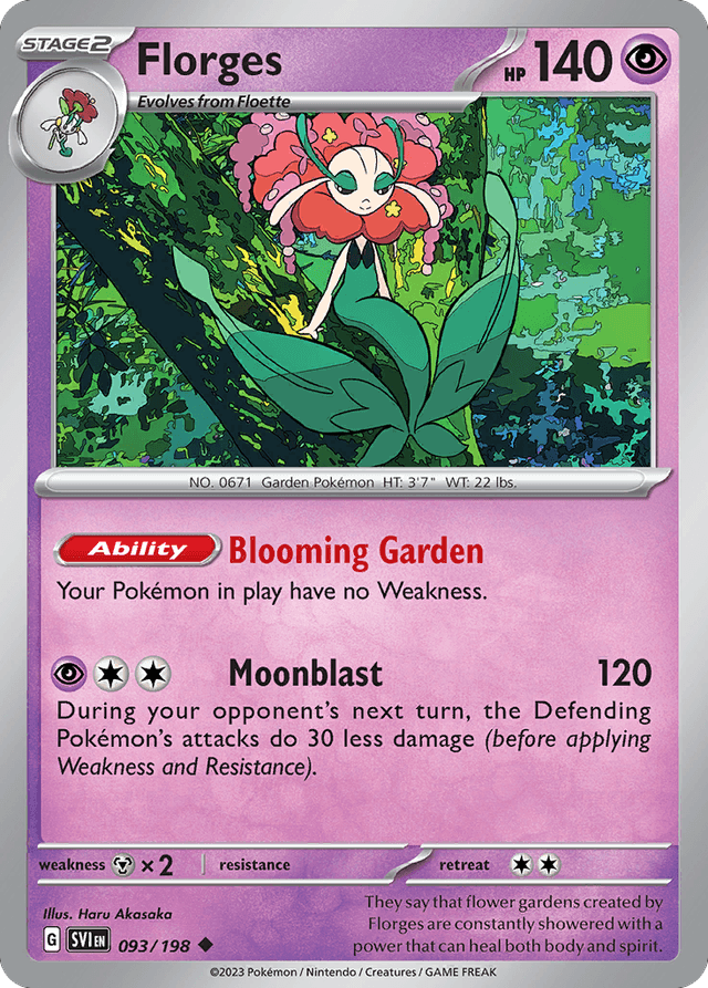 Florges — Scarlet & Violet #93